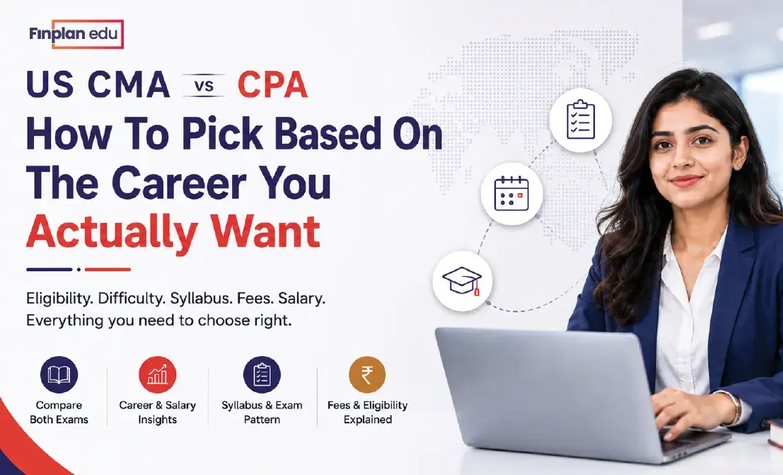 US CMA vs CPA career comparison showing eligibility, fees, salary, syllabus, and career goals